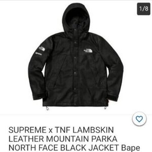 The Northface Supreme leather jacket